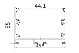 Aluprofile für LED streifen SU07 2000x48.5x35mm-HOOLED