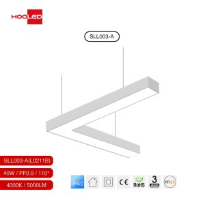 Lineare leuchten kaufen bürolampen Weiß 40W 3000K L0201B-HOOLED